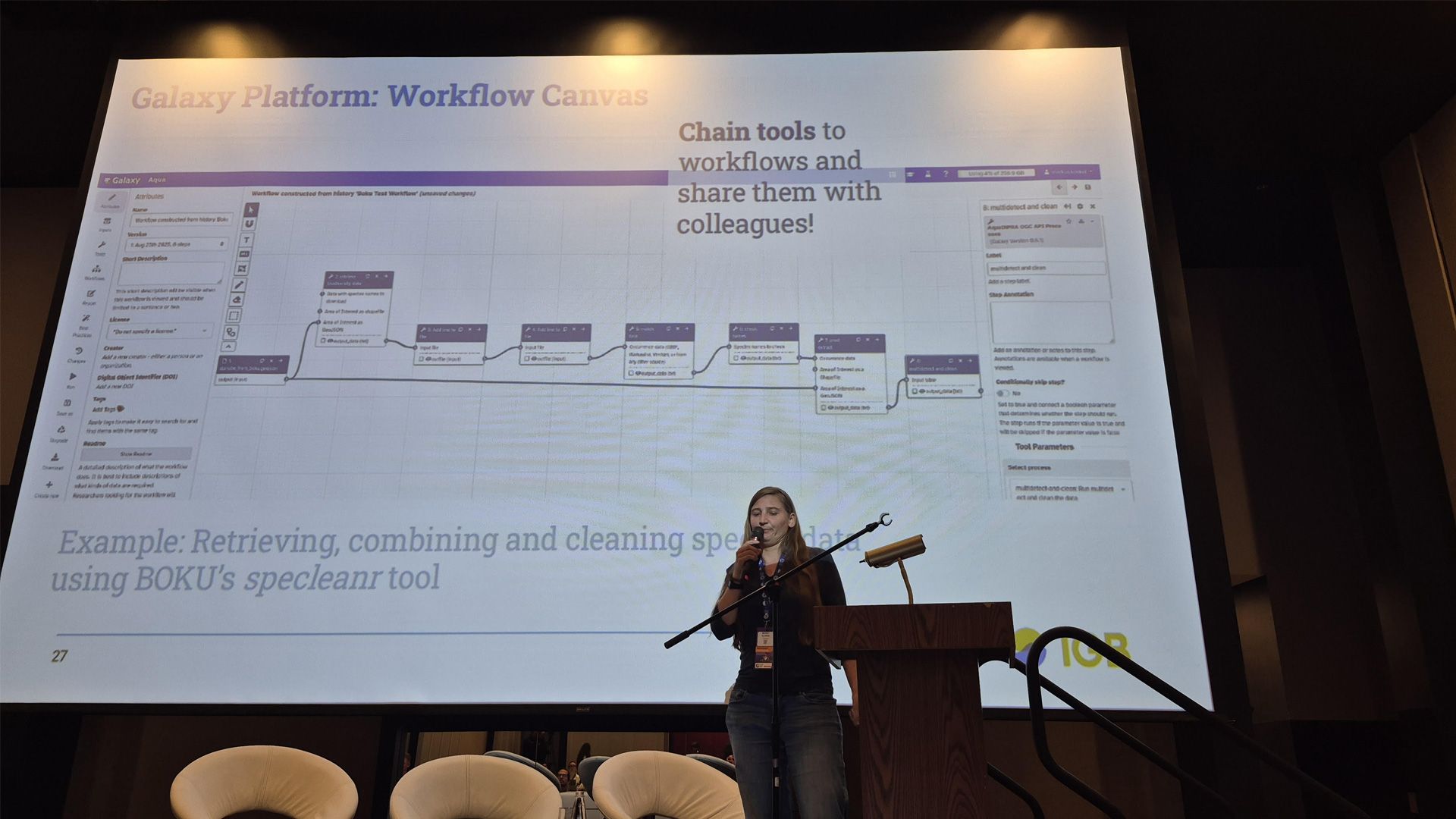 AquaINFRA Presented at the Living Data Conference in Bogotá